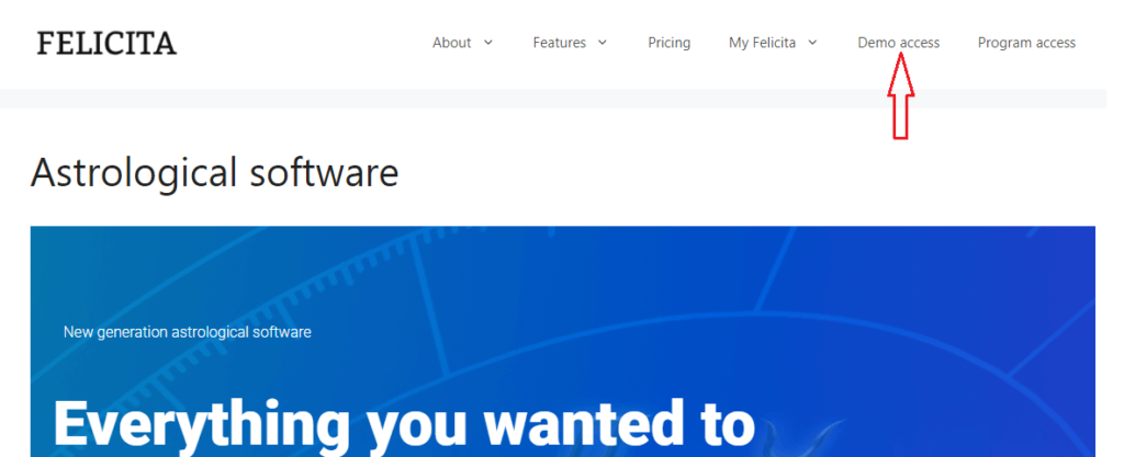 Astrological program