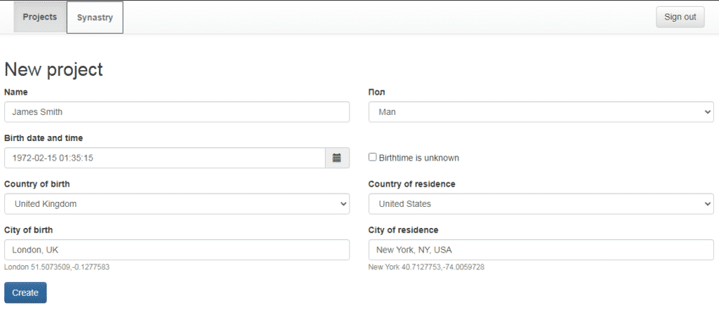 Natal chart analysis